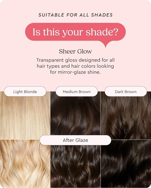 Glaze Supergloss Clear Hair Gloss Mini - Adds Mirror Shine, Smooths & Improves Damaged Hair - 1.7 oz Travel Size