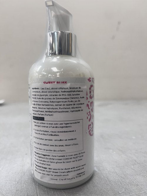 IntiMD Coochy Plus Intimate Shaving Cream SWEET BLISS For Pubic, Bikini Line, Armpit - Rash-Free With Patent-Pending MOISTURIZING+ Formula, Prevents Razor Burns & Bumps, In-Grown Hairs 8.5oz (1-Pack)