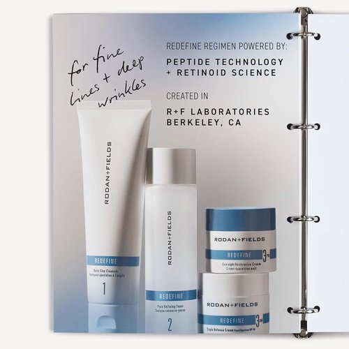 Rodan + Fields Redefine Regimen - Complete Skincare Kit with Clay Cleanser, Toner & Creams | Perfect Gift Set for Women