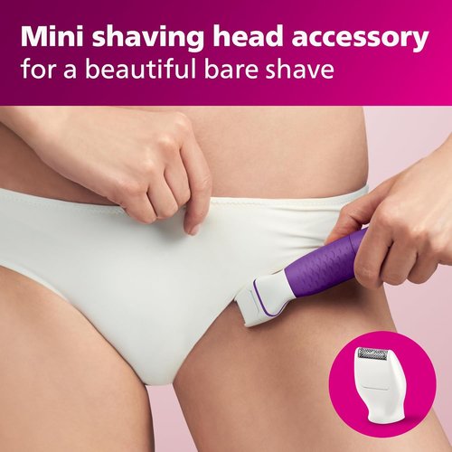 Philips Beauty Bikini Genie Cordless Trimmer - Effortless Bikini Line Hair Removal, BRT383/50