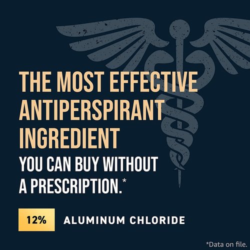 Certain Dri Prescription Strength Clinical Antiperspirant Roll-On Deodorant, Hyperhidrosis Treatment for Men & Women, Unscented, 1.2 Fl oz, 2 Pack