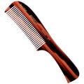 Kent 10T Tortoise Large Detangler Comb, Handmade Wide Tooth Comb for Curly and Thick Hair, Detangling Combs For Wet and Dry Hair, Saw-Cut and Hand Polished Handmade in England