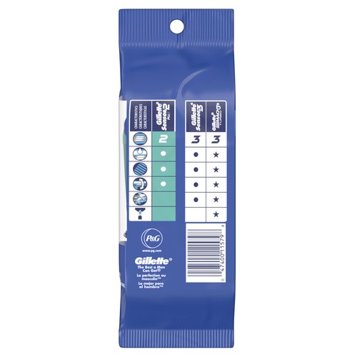 Gillette Sensor2 Plus Pivoting Head Men’s Disposable Razors, 10 Count (Pack of 3)