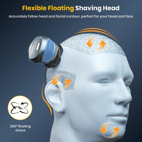 TLMUSE Head Shavers for Bald Men, 2026 Upgraded Magnetic Head Shaver, IPX7 Waterproof Wet/Dry Head Shavers for Men, 2-Speed Mens Head Shaver Bald