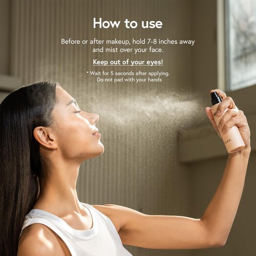 LUNA Long Lasting Setting Fixer Spray - Weightless Micro-Fine Mist for Natural Finish | 3.3 fl oz