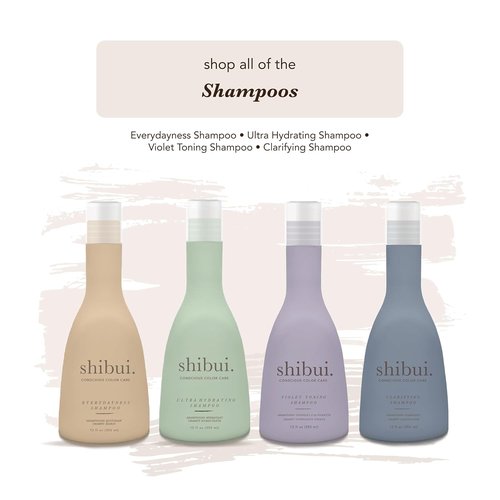 SHIBUI Violet Toning Shampoo - Neutralizes Brassiness with Acai Oil & Hibiscus for Blonde & Silver Hair