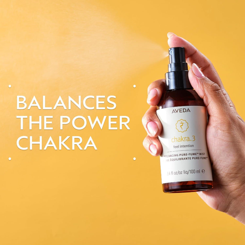 Aveda Chakra 3 Balancing Pure-Fume Mist - Body & Room Spray for Power Chakra Balance | 3.4 Fl Oz