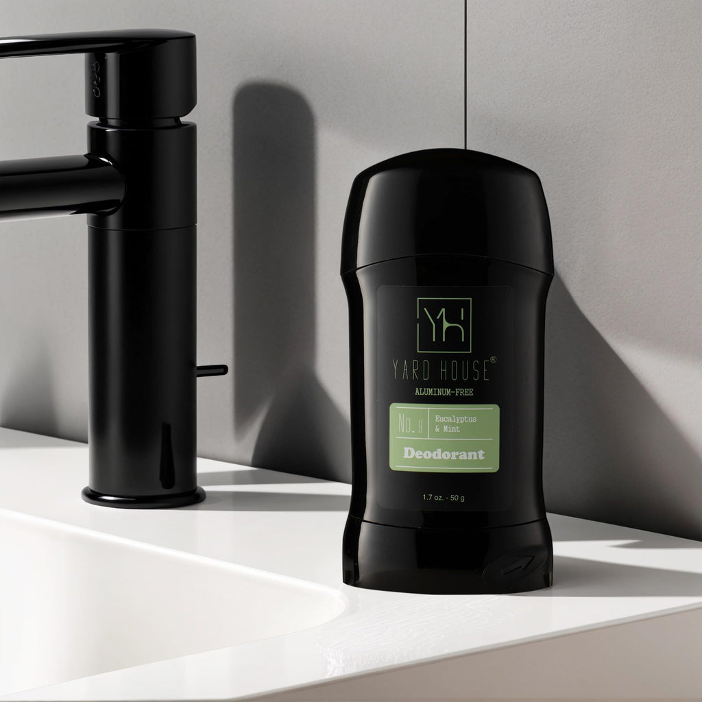 Yard House Mens Skincare Gift Set – Eucalyptus & Mint Body Wash, Lotion & Deodorant in Travel Case – Premium Grooming Kit for Men – Fathers Day Birthday Christmas Gift Idea