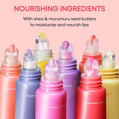 LANEIGE Mini Lip Glowy Balm Set - Travel-Sized Tinted Lip Balms with Shea & Murumuru Butter | Hydrated, Glossy Lips (Pack of 2)