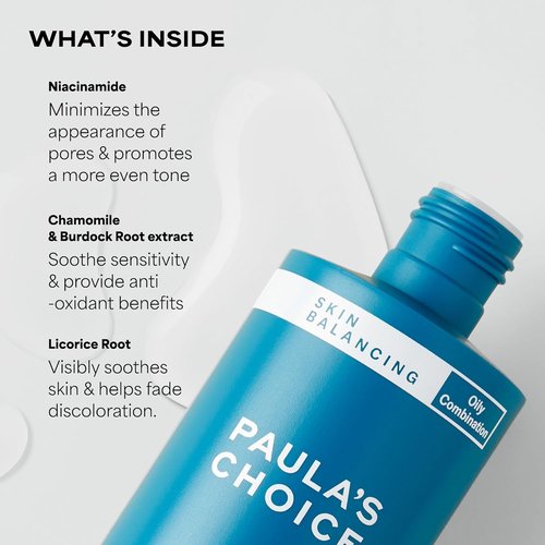 Paula's Choice SKIN BALANCING Toner - Pore-Reducing Formula with Niacinamide for Oily & Combination Skin | Hydrates & Controls Shine
