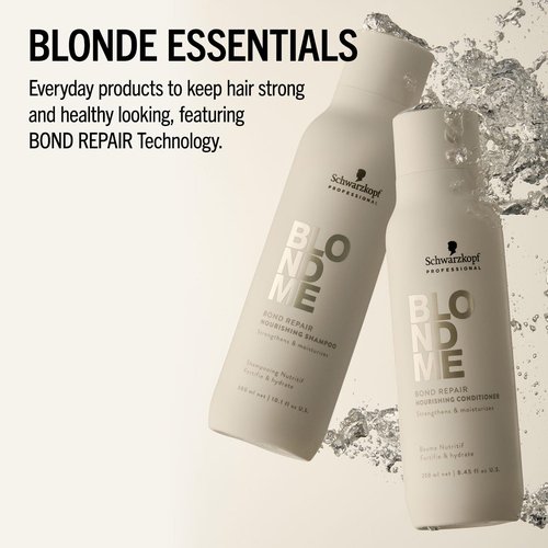 BlondMe Bond Repair Brightening Shampoo - Removes Build-Up & Impurities | Repairs & Hydrates Blonde Hair