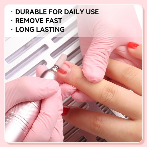 Makartt Nail Drill Bits Sanding Bands for Nail Drill, 100Pcs 4 Color Coarse Fine 80/120/180/240 Grit File Sand with 3.1mm Mini Mandrel Nail Bit Set for Acrylic Nails Gel Manicures and Pedicure