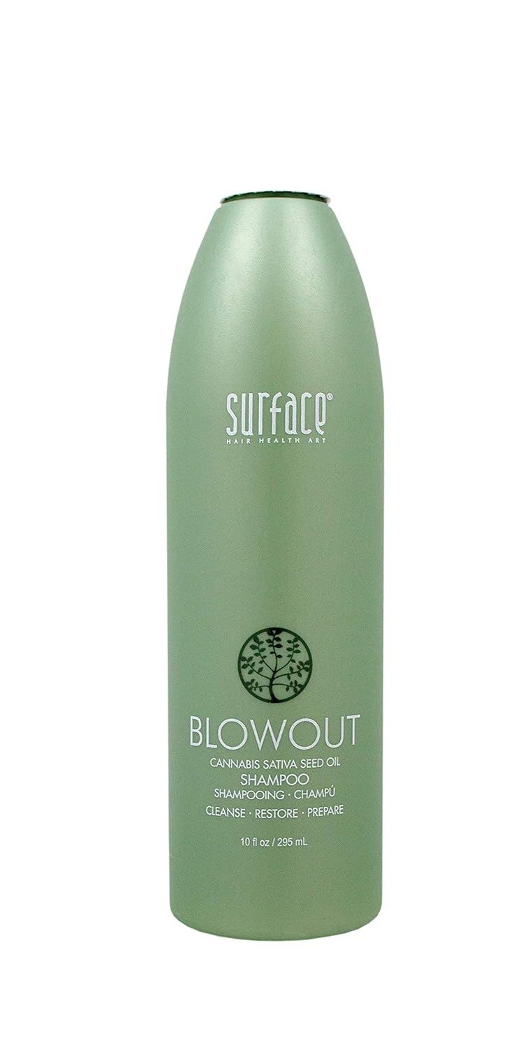 Surface Hair - Blowout Shampoo | Organic Heat-Resistant Formula with Babassu Oil for Lasting Results