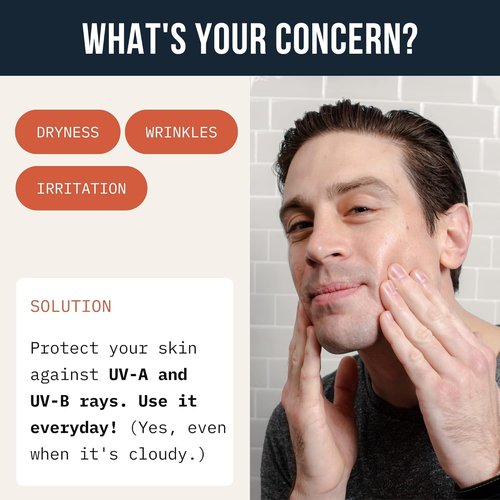 Cardon Men's SPF 30 Korean Sunscreen for Face, Facial Moisturizer With Sunblock, Anti-Aging Face Sunscreen, SPF Facial Moisturizer, Men's Skin Care Lotion with Cactus Extract (1 Bottle - 35ml)