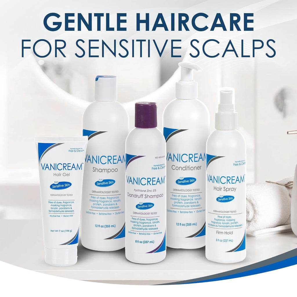 Vanicream Conditioner - pH Balanced Formula for All Hair Types & Sensitive Scalps | Fragrance-Free, 12 Fl Oz