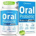 Oral Probiotics for Mouth Bad Breath for Adults 11 Billion CFU, Best Breath Oral Dental Probiotics for Teeth & Gums, Dry Mouth, Gum Restore, Fresh Breath, Chronic Halitosis & Gut Health, 60 Lozenges