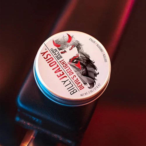 Billy Jealousy Moisturizing Strengthening & Softening Everyday Scented Beard Balm, Devil's Delight, 2 oz.