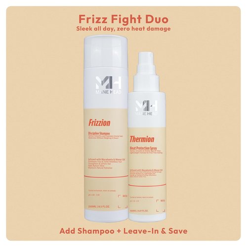 Thermion Heat Protection Spray - Professional Italian Hair Protectant with Macadamia & Monoi Oil, 5.07 fl oz | Tames Frizz & Shields Against Damage