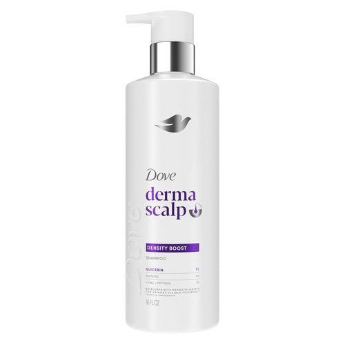 Dove Derma Scalp Density Boost Shampoo - Glycerin & Zinc Formula for Hair Loss | 16 oz