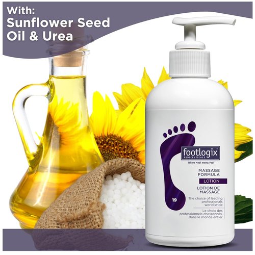 Footlogix Massage Formula Lotion - Deep Moisturizing Relief for Tired Feet | 8.45 oz
