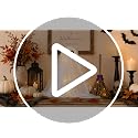 Lighted Ghost and Witch Broom Halloween Decoration Set - Adjustable Display