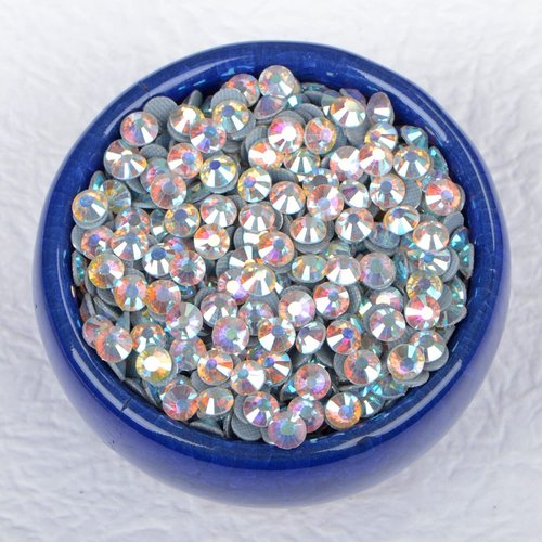 QOGIR 2000 Pieces SS20 ZD Clear AB Hotfix Rhinestones for Crafts Clothes Nail Art Diamantes Flatback 4mm Glass Gems Rhinestone