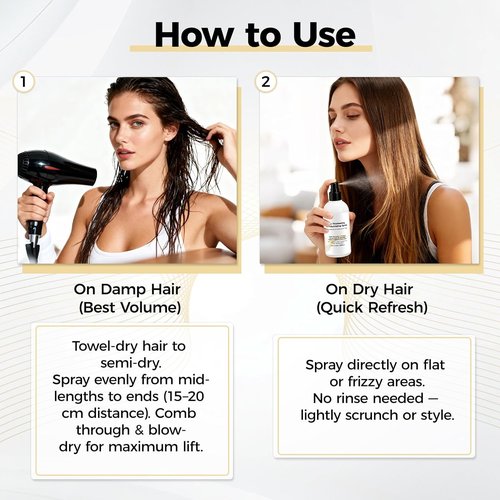 Skiennix Hair Thickening Texture Spray - Volume Texturizing Spray for Fine Hair | 8.5 oz, Organic Ingredients
