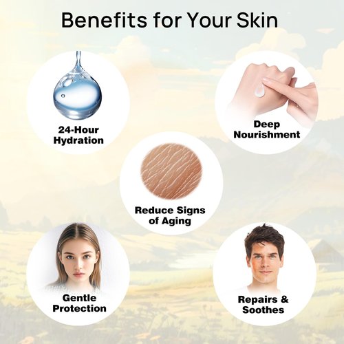 HJCMANA Beef Tallow for Skin 4 OZ, Natural Unscented Tallow and Honey Balm, Grass Fed Beef Tallow for Face and All Skin Types