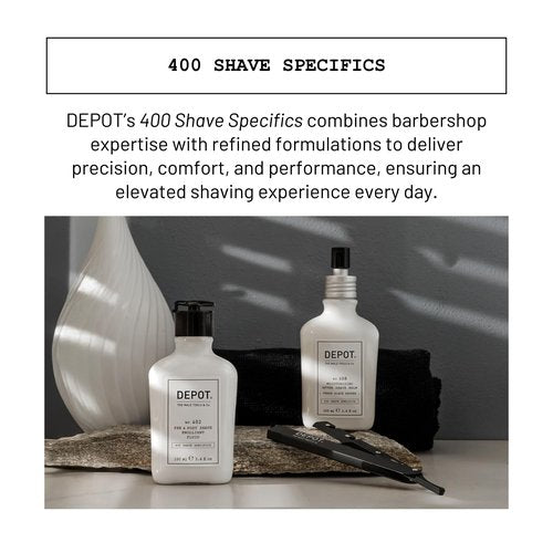 DEPOT No. 408 After Shave Balm | Soothing Moisturizer for Sensitive Skin| With Black Tea, Oat Extract & Glycerin| 3.3 fl.oz.