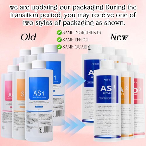 Nielies Aqua Peeling Solution for Hydradermabrasion Machines – Peeling Solution for All Skin Types (AS1, SA2, AO3) – Deep Cleansing, Hydration