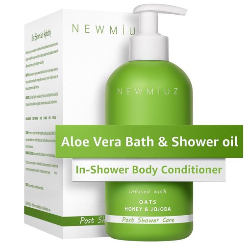 Miuz Aloe Vera In-Shower Body Conditioner - Natural Moisturizer for Soothing Skin | Honey Oats & Jojoba