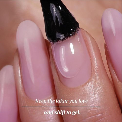 LONDONTOWN GelShift Top Coat - Transformative UV Gel Nail Polish with Foldable UV Lamp Set | Quick Curing