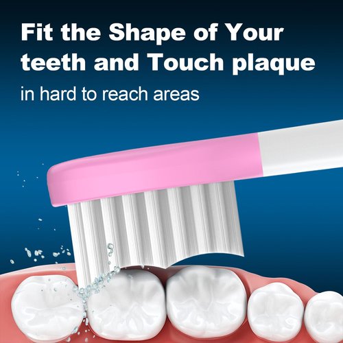 CILGEWH Kids Replacement Toothbrush Heads 10 Pack for Philips Sonicare Electric Toothbrush Soft Brush Head for Child 7+ for Boy Girl,5pink+5blue