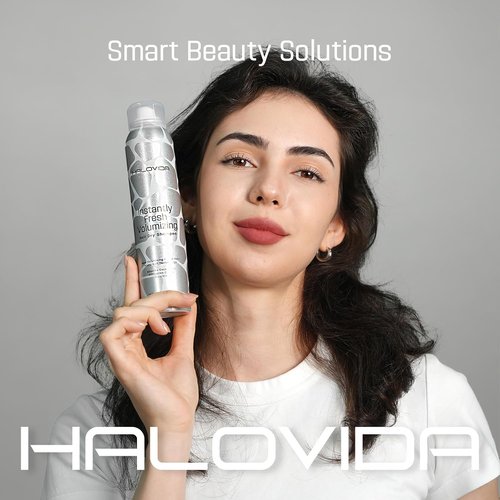 HALOVIDA Dry Shampoo Spray for Dark Hair - Volumizing & Oil-Absorbing Formula | 5.07 Fl Oz (Pack of 2)