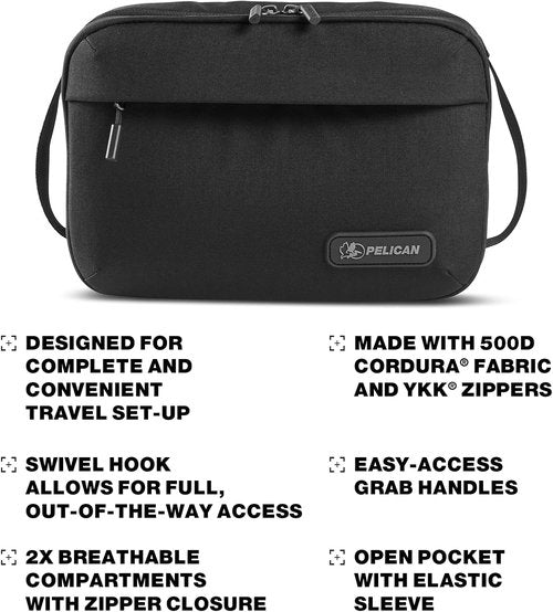 Pelican ModPak Toiletry Bag - Stylish Indigo Travel Organizer for Toiletries and Essentials