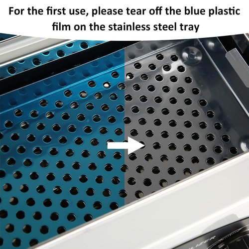 QUTUNI High Temperature Metal Tool Cleaning Box, 1.5L Dry Heat Box with Adjustable Temperature and Time for Nail Barber Tattoo Metal Equipment Cleaning (Black)