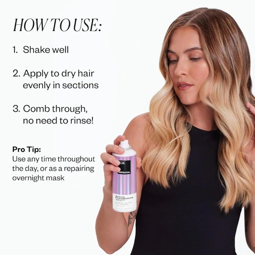 IGK Hair Treatment Travel Size Set - Antisocial Dry Hair Mask & Good Behavior Spray | Vegan, Cruelty-Free, Bond-Building Duo