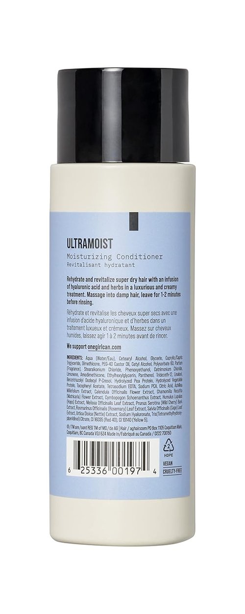 AG Care Ultramoist Conditioner - Deeply Hydrating Formula for Soft, Manageable Hair | 8 Fl Oz