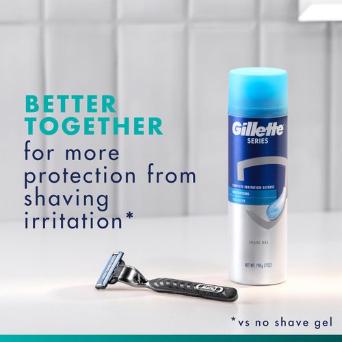 Gillette Mach3 Razor for Men, 1 Razor Handle + 2 Blade Refills
