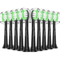 Osctor Fit for Sonicare Replacement Heads, Toothbrush Replacement Brush Heads Compatible with Philips Sonicare Click on Electric Toothbrush, 10 Pack, Black