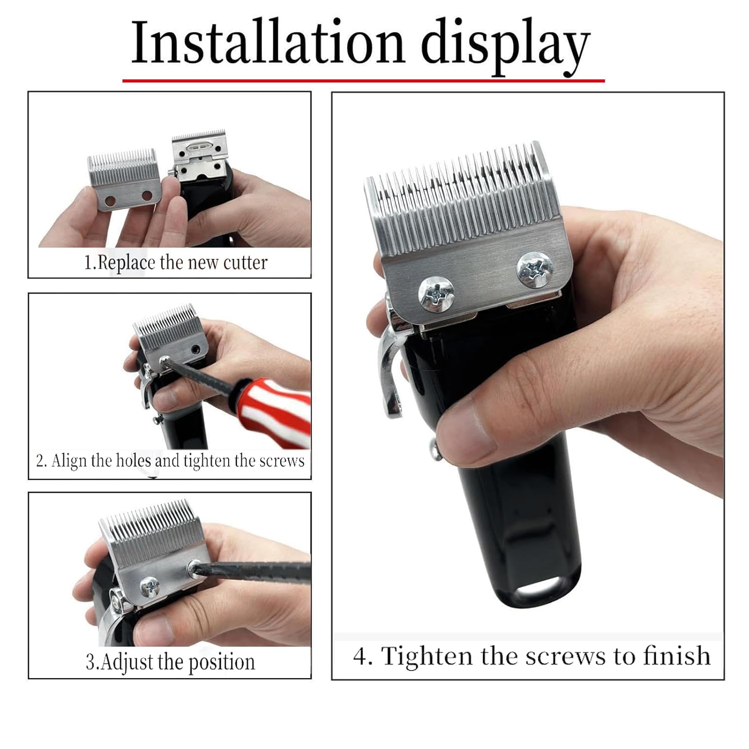 Wahl Clipper Replacement Blades - 2 Pack Compatible with 2 Hole Clipper Blades | Durable & Efficient