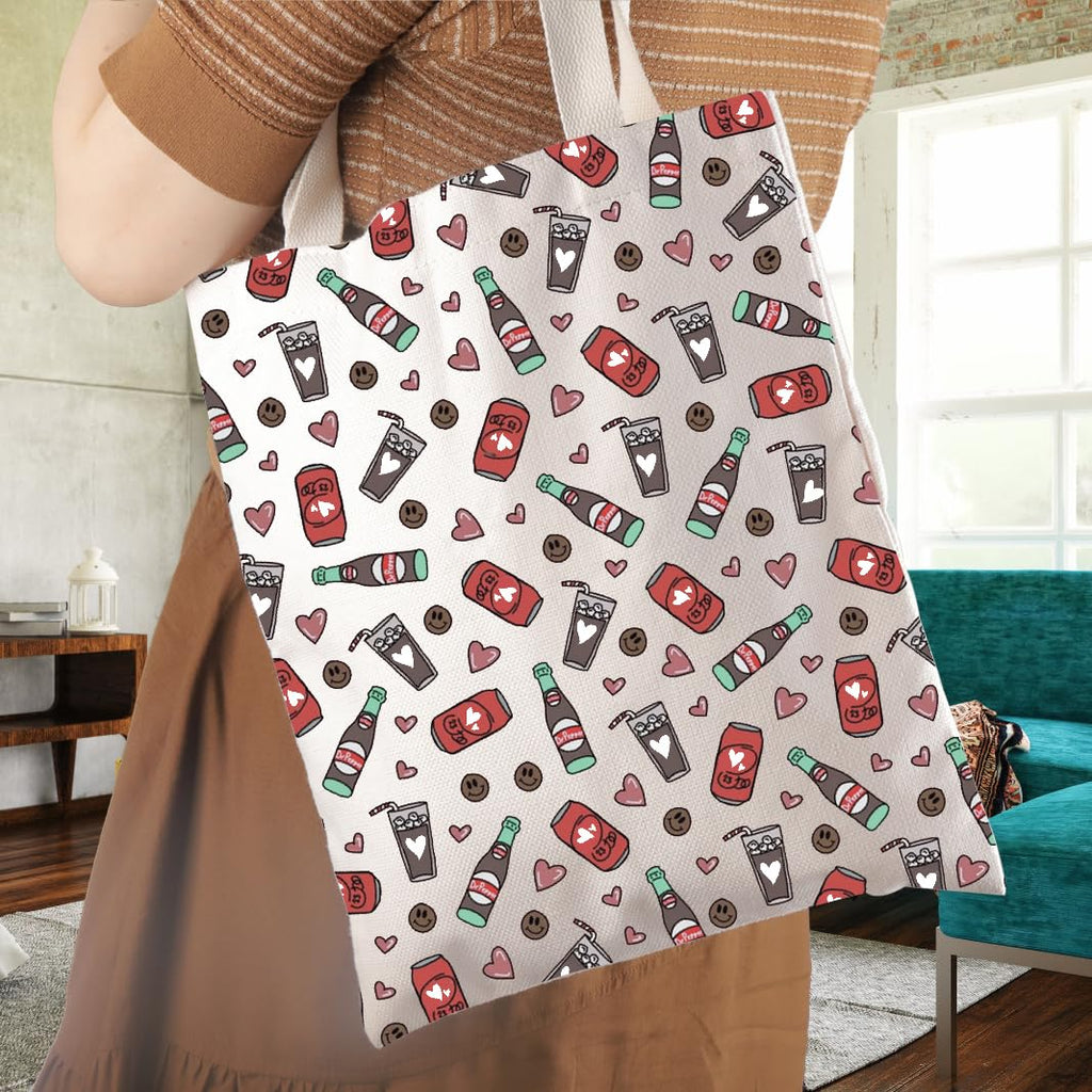 WCGXKO Soda Tote Bag Favourite Drink Soda Social Club Soda Addicted Gift