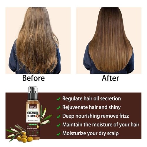**Argan Oil Hair Serum by Regine Switzerland - Moisturizing & Anti-Frizz Treatment for Dry, Damaged Hair**