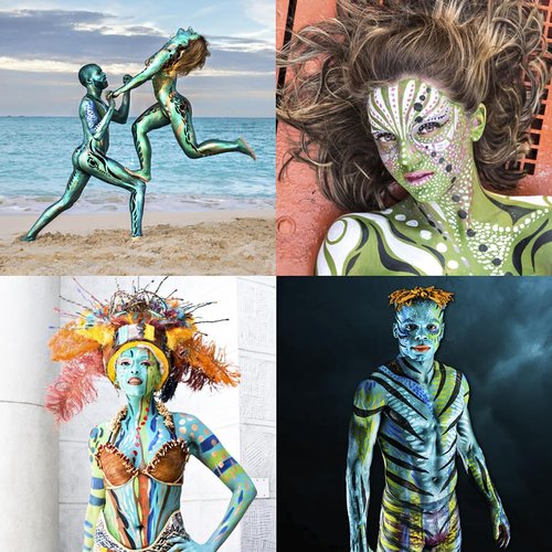 TAG Face & Body Paint - Regular Palette 12 x 10g
