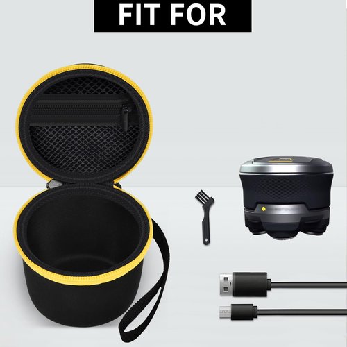 Hard Case Compatible with Wyklaus/ for Microtouch/ for SOLIMPIA/ for Tustow/ for Redbreak Titanium Head Shavers for Bald Men, Travel Electric Razor Storage Box for Grooming Kit (Bag Only) (Black)