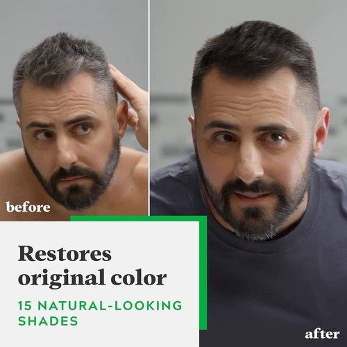 Just For Men Shampoo-In Color - Mens Hair Color with Keratin & Vitamin E for Stronger Hair | Darkest Brown-Black, H-50A, 1 Pack
