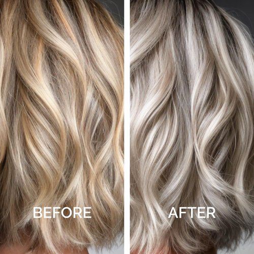 Just Nutritive Purple Toning Shampoo - Eliminate Brassiness & Boost Shine for Blonde, Gray, White Hair | 8 oz, Sulfate-Free, Paraben-Free