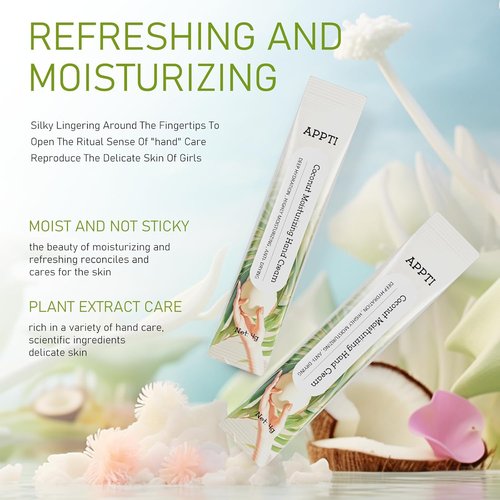 Regine Switzerland Moisturizing Hand Cream - Deep Hydration for Dry Hands | 80-Pack Coconut Scent