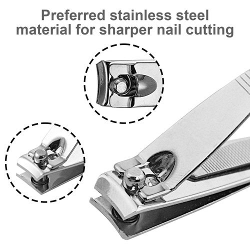 Individually Wrapped Nail Clippers in Bulk Stainless Steel Fingernail Clippers Bulk, Sturdy Thick Toenail Clippers Mini Men Women Nail Tip Cutter Trimmer for Homeless, Travel, Hotel (2 inch 50Count)