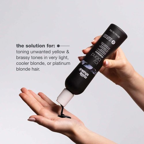 Milk_Shake Icy Blond Shampoo - Award-Winning Formula to Cool Brassy Tones | Perfect for Platinum Blonde Hair
